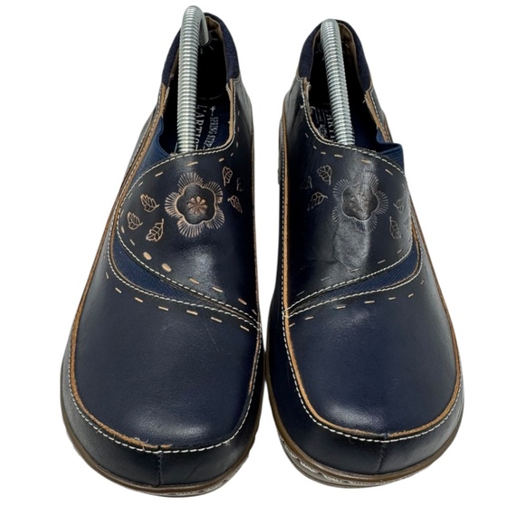 L'artiste Burbank Navy Slip On Clog Shoes - Picture 1 of 12